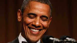 Barack Obama alla cena dei corrispondenti stranieri alla Casa Bianca